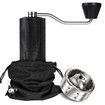 Manual Coffee Grinder,Stainless Steel Conical Burr Coffee Grinder Manual,Hand Coffee Grinder with Adjustable Setting,for Espresso to French Press - Chestnut C3,Black