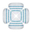 Steam Mop Replacement Pads Cloths 4 Pack Replaceable for 14in1 Steamer Cleaner Electric Handheld Garment Carpet Floor Reusable Washable