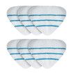 Steam Mop Replacement Pads Cloths 6 Pack Replaceable for 14in1 Garment Carpet Floor Handheld Electric Steamer Cleaner Reusable Washable