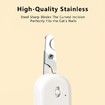 Pet Nail Clipper with LED & -U-V Light Claw Trimmer with Ultra LED Light for Dog Cat Small Animals-Grey