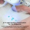 Pet Nail Clipper with LED & -U-V Light Claw Trimmer with Ultra LED Light for Dog Cat Small Animals-Green