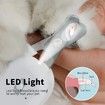 Pet Nail Clipper with LED & -U-V Light Claw Trimmer with Ultra LED Light for Dog Cat Small Animals-Green