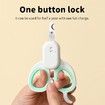 Pet Nail Clipper with LED & -U-V Light Claw Trimmer with Ultra LED Light for Dog Cat Small Animals-Green