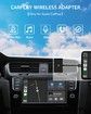 CarPlay Wireless Adapter for OEM Wired CarPlay Wireless Apple Carplay Adapter for iPhone Plug & Play Fastest Dongle Wired to Wireless Converter for Cars from 2015 & iPhone iOS 10+ (Black)