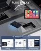 CarPlay Wireless Adapter for OEM Wired CarPlay Wireless Apple Carplay Adapter for iPhone Plug & Play Fastest Dongle Wired to Wireless Converter for Cars from 2015 & iPhone iOS 10+ (Black)
