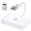 Wireless CarPlay Adapter,CarPlay Dongle for OEM Wired CarPlay Cars,Convert Wired to Wireless CarPlay,Support Online Update Plug & Play Easy Use Fit for Cars from 2015 & iPhone (White)