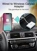 Wireless CarPlay Adapter,CarPlay Dongle for OEM Wired CarPlay Cars,Convert Wired to Wireless CarPlay,Support Online Update Plug & Play Easy Use Fit for Cars from 2015 & iPhone (White)