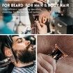 Hair Clippers Cordless Zero Gapped Trimmer T-Blade Mustache Beard Trimmer Liners Beard Shaving Kit for Men