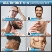 Electric Nose Hair Beard Trimmer Mustache Body Shaver Grooming Kit, Cordless Hair Clippers Electric Razor for Men