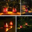Solar Lights Outdoor, Fire Torch Lights, Flickering Lantern Lights, Solar Powered Landscape Decor Lighting for Garden, Pathway