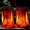 Solar Lights Outdoor, Fire Torch Lights, Flickering Lantern Lights, Solar Powered Landscape Decor Lighting for Garden, Pathway