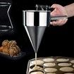 Pancake Batter Dispenser Stainless Steel Funnel Octopus Balls Waffle Maker Cooking Tools Handle Rack Kitchen Aid