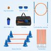 Dog Agility Equipment 7 Set Pet Obstacle Training Course Supplies Jump Puppy Hurdle Cones Weave Poles Carry Bag Water Bottle Bowl