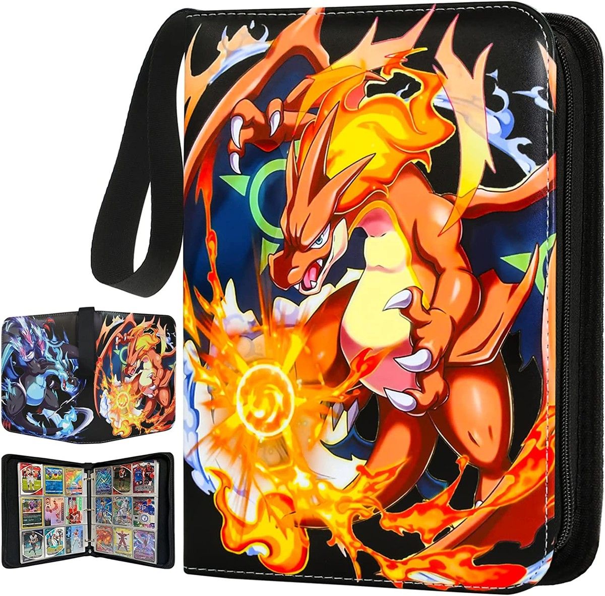 9 Pocket Pokemon Card Binder, 900 Cards Trading Card Binder Holder for Boys Girls Gift
