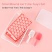 3pc Round Ice Cube Tray with Coolbox, Ice Cube Trays in Mini Ball, Ice Ball for Freezer, 3 x 99 Ice Cube Cocktail, Adapted Whisky ( Ice Cube*3 + box+ Shovel)
