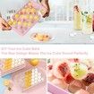 3pc Round Ice Cube Tray with Coolbox, Ice Cube Trays in Mini Ball, Ice Ball for Freezer, 3 x 99 Ice Cube Cocktail, Adapted Whisky ( Ice Cube*3 + box+ Shovel)