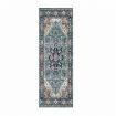 Carpet Runner Large Floor Mat Blue Bedroom Area Rug Living Room Hallway Entryway Nursery Non Slip Washable European Retro 76x305cm