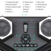 9 Pad Digital Drum Kit Portable Roll-Up Drum Pad Tabletop Drum Set Built-in Dual Stereo Speakers Electric Drums-Black