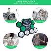 9 Pad Digital Drum Kit Portable Roll-Up Drum Pad Tabletop Drum Set Built-in Dual Stereo Speakers Electric Drums-Black