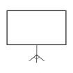 Projector Screen 4K 80-inch Tripod Stand Home Theatre Outdoor Cinema Camping Portable Backyard Movie HD 16:9