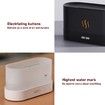 Aromatherapy Flame Light Quiet Mist Humidifiers Aroma Air Diffusers with Auto Shut-Off Protection Atomization Night Light USB Color Black Warm Light