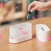 7 Color Light Aromatherapy Flame Light Quiet Mist Humidifiers Aroma Air Diffusers with Auto Shut-Off Protection Atomization Night Light USB Color White
