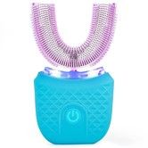 U Shape Automatic Toothbrush with UV Light, Wireless Charging 4 Cleaning Modes, Home Travel Washable Dual Use