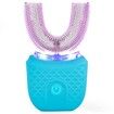 U Shape Automatic Toothbrush with UV Light, Wireless Charging 4 Cleaning Modes, Home Travel Washable Dual Use