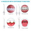 Portable Mouth Irrigator Dental Water Jet Teeth Cleaning Tools 300ML 5 Nozzles Mouth Washing Machine Color White