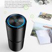 Car Air Purifier Ionizer Portable Ionic for Car Small Room Removes Dust Pet Odors Pollen-Black