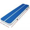 5m x 1m Inflatable Air Track Mat 20cm Thick Gymnastic Tumbling Blue And White