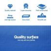 5m x 1m Inflatable Air Track Mat 20cm Thick Gymnastic Tumbling Blue And White