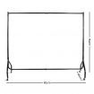 Artiss 6FT Clothes Racks Metal Garment Display Rolling Rail Hanger Airer Stand Portable