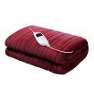 Coral Fleece Electric Throw Blanket - Burgundy
