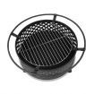 Fire Pit BBQ Grill Smoker Portable Outdoor Fireplace Patio Heater Pits 30"