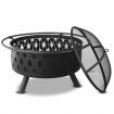 Fire Pit BBQ Charcoal Grill Ring Portable Outdoor Kitchen Fireplace 32"
