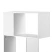 3 Tier Zig Zag Bookshelf - White