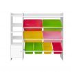 Keezi 8 Bins Kids Toy Box Storage Organiser Rack Bookshelf Drawer Cabinet
