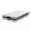 Giselle Bedding Rumba Tight Top Pocket Spring Mattress 24cm Thick -Single