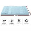 Giselle Bedding Cool Gel 7-zone Memory Foam Mattress Topper w/Bamboo Cover 5cm - King