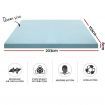 Giselle Bedding Cool Gel Memory Foam Mattress Topper w/Bamboo Cover 8cm - Queen