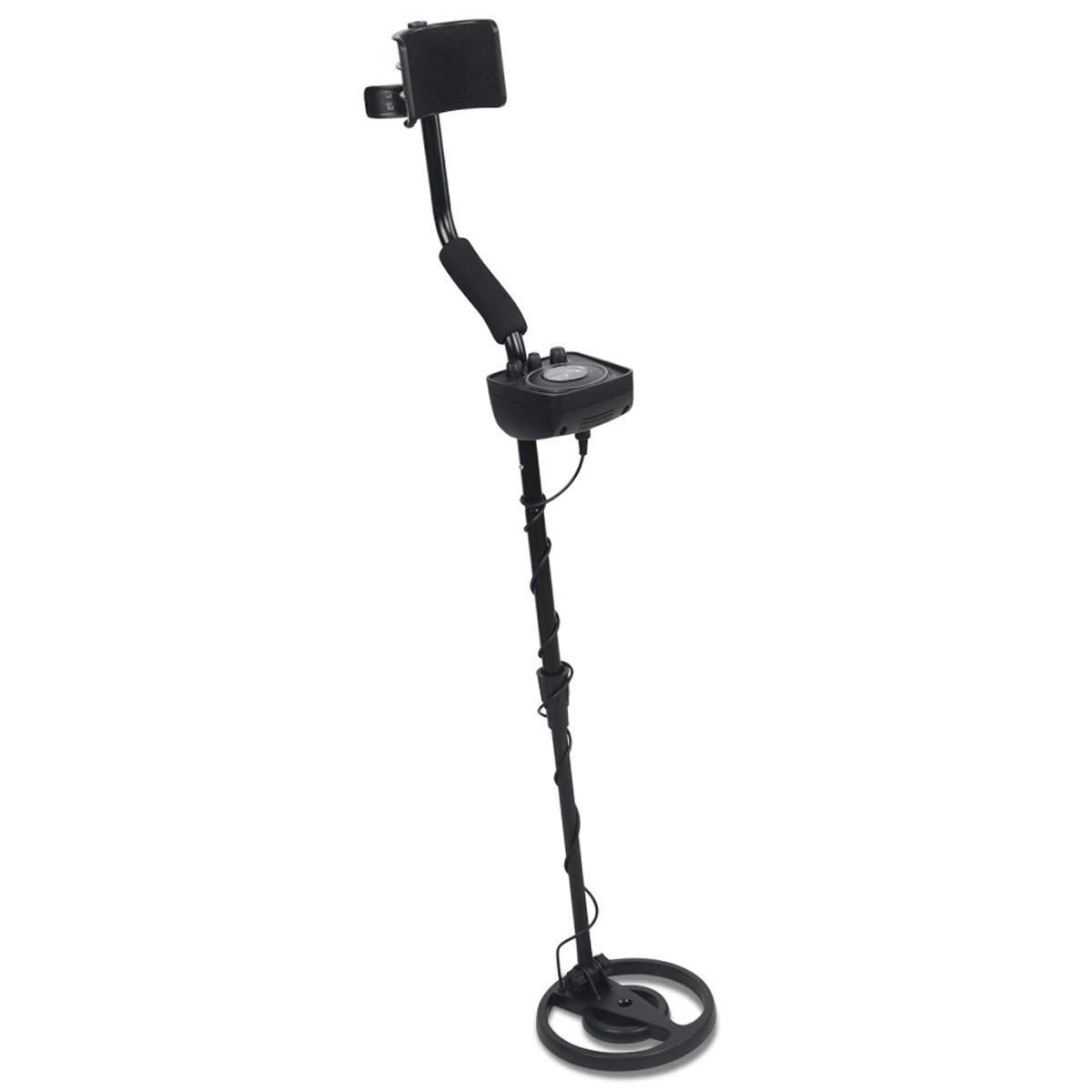 LCD Screen Metal Detector with Headphones - Black