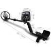 LCD Screen Metal Detector with Headphones - Black
