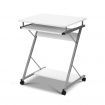Artiss Metal Pull Out Table Desk - White