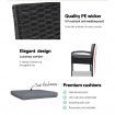 Gardeon Outdoor Furniture Bistro Wicker Chair Black