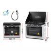 Portable Gas Oven and Stove - Silver and Black