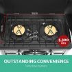 Portable Gas Oven and Stove - Silver and Black