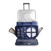 Alfresco 6 Person Picnic Basket Set Picnic Bag Cooler Wheels Insulated Bag