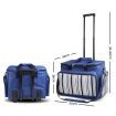 Alfresco 6 Person Picnic Basket Set Picnic Bag Cooler Wheels Insulated Bag