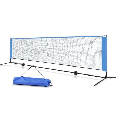 Everfit Portable Sports Net Stand Badminton Volleyball Tennis Soccer 4m 4ft Blue